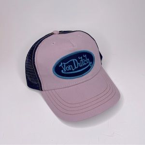 NOWT Von Dutch Trucker Cap - Kids Size Or Smaller Heads Pink/blue